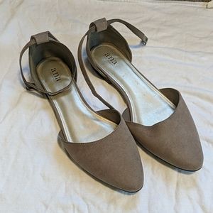 a.n.a. ankle strap pointed toe flats